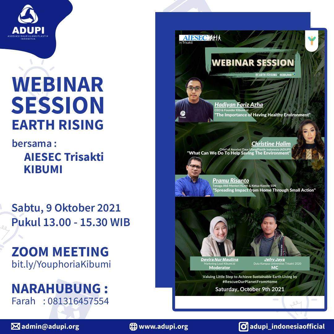Youphoria : Earth Rising AIESEC in Trisakti x KIBUMI proudly present Youphoria : Earth Rising